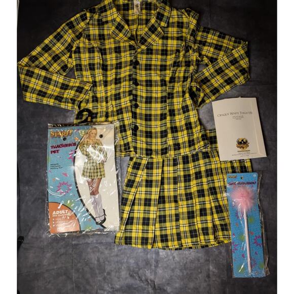 Spirit Adult Fancy School Girl Halloween Costume Teachers Pet Party Size S 2-6 - Picture 4 of 10